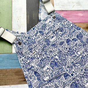 NWT Duluth Large x35L Heirloom Gardening Bib Overalls Farm Toile Garden Outdoors